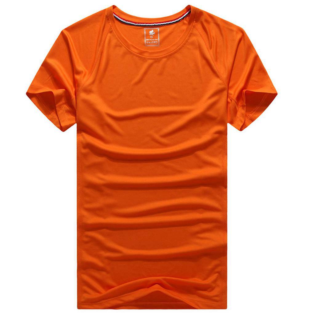 修身運動短袖 舒適透氣跑步訓(xùn)練速干T恤3D平鋪效果展示