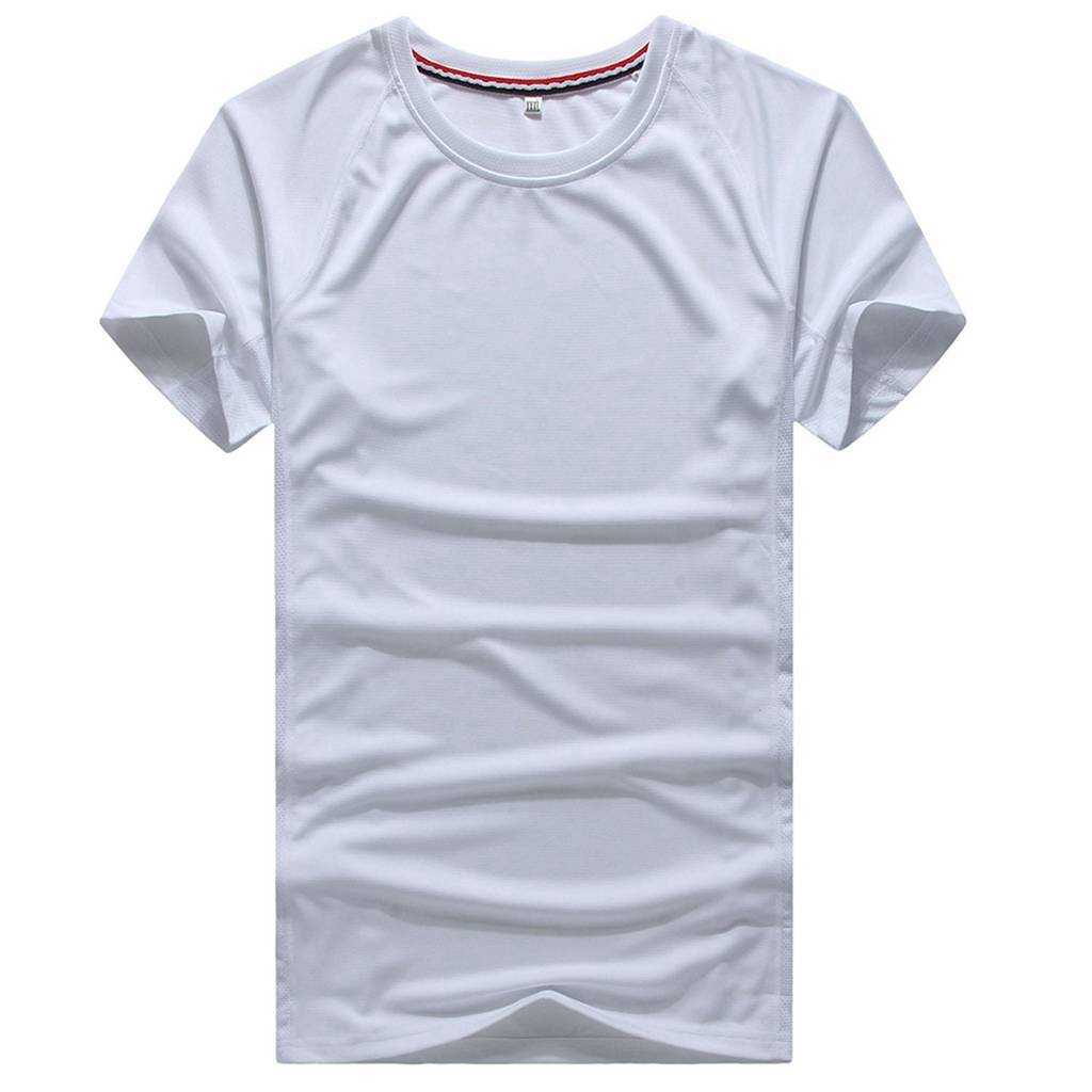 修身運動短袖 舒適透氣跑步訓(xùn)練速干T恤3D平鋪效果展示