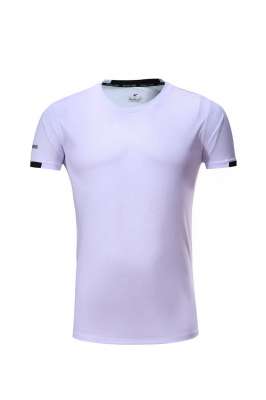 春夏新品 圓領(lǐng)短袖T恤 時(shí)尚運(yùn)動(dòng)文化衫 白色 3D效果圖